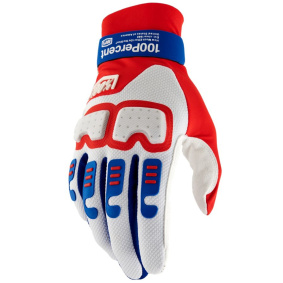 Rukavice - 100% Langdale Gloves - Red / White / Blue