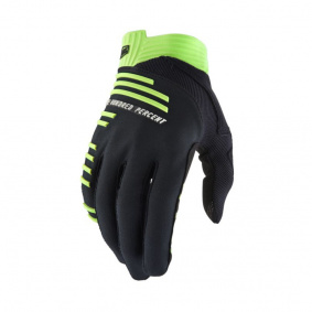 Rukavice - 100% R-Core - Black/Lime 