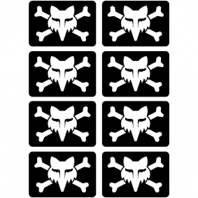 Samolepka - FOX Victory Logo Sticker Pack - Black