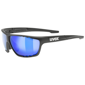 Sluneční brýle - UVEX Sportstyle 706 - Black mat / Mirror Blue