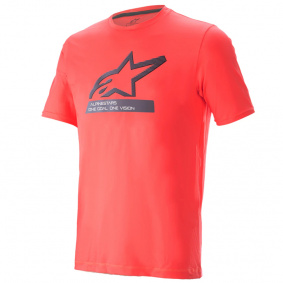 Triko - ALPINESTARS Ageless v3 Tech Tee - Coral Fluo