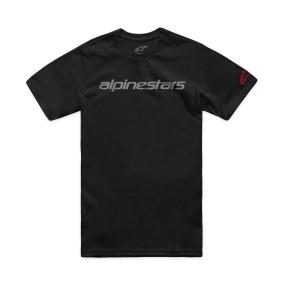 Triko - ALPINESTARS Linear Wordmark 2.0 CSF - Black / Grey / Red