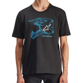Triko - ALPINESTARS MX Helmet CSF 2025 - Black / Blue
