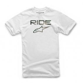 Triko - ALPINESTARS Ride 2.0 Camo Tee - White