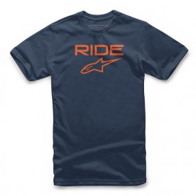 Triko - ALPINESTARS Ride 2.0 Tee - Navy/Orange