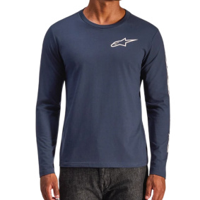 Triko - ALPINESTARS Trackside CSF Ls Tee 2025 - Navy