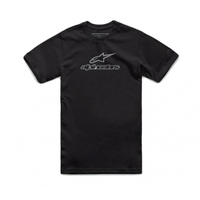 Triko - ALPINESTARS Woodmark Combo Tee - Black / Grey