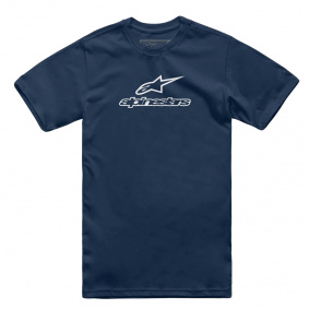 Triko - ALPINESTARS Wordmark Combo Tee 2024 - Navy / White