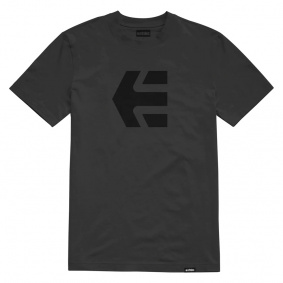 Triko - ETNIES Icon Tee - Black/Black/Black
