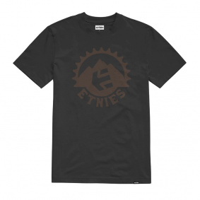 Triko - ETNIES Spoke Tee - Black / Brown