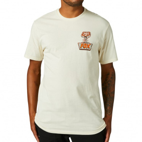 Triko - FOX Disquiet Ss Premium Tee - Bone