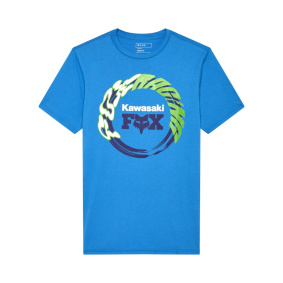 Triko - FOX Kawasaki Ss Tee 2025 - True Blue