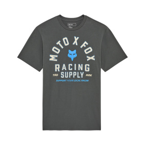 Triko - FOX Local Racer Ss Premium Tee 2025 - Dark Shadow Grey