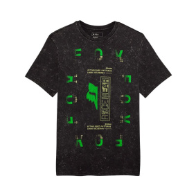 Triko - FOX Throttle Ss Prem Tee 2025 - Black