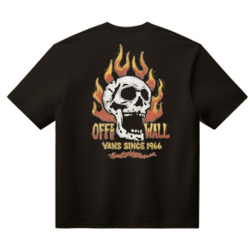 Triko - VANS Off The Wall Fever Ss Tee - Black
